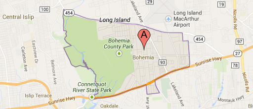 Bohemia, New York Google Maps