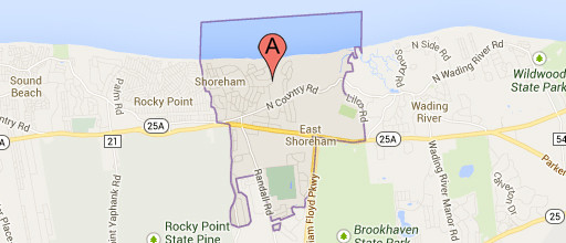 Shoreham, New York Google Maps